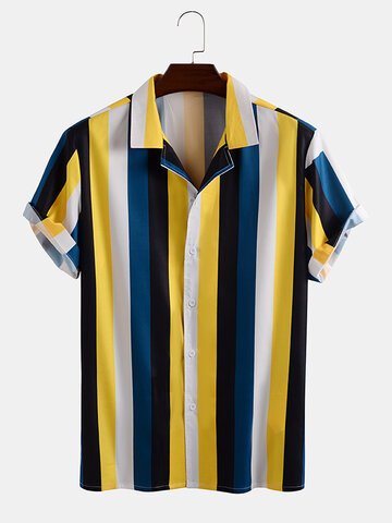 Colorful Stripe Printed Shirt