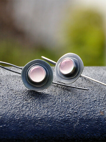 Pink Moonstone Earrings