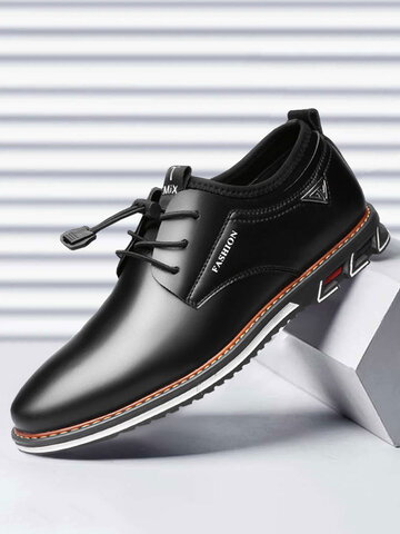 Men Microfiber Leather Non Slip Casual Shoes