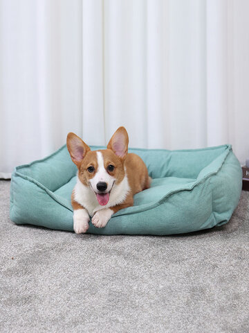 3 Colors Plush Oxford Fabric Pet Sofa Bed Kennel