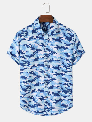 Camouflage Pattern Leisure Shirts
