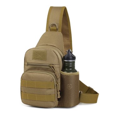 

Outdoor Waterproof Nylon Tactical Crossbody Bag For Men, Acu sand jungle desert brown black