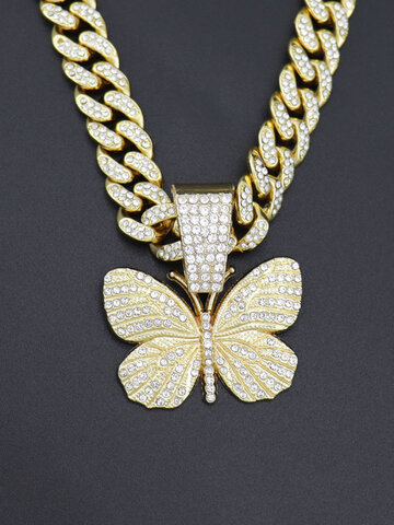 Hiphop Insect Butterfly Necklace