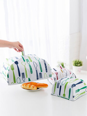 Food Cover Keep Warm Vegetable Cover Foldable Aluminum Foil Cover Dishes Insulation