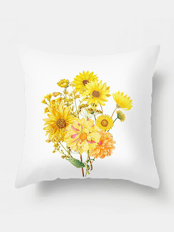 1PC Sunflowers Printing Pillowcase Home Decor Sofa Living Room Car Throw Cushion Cover