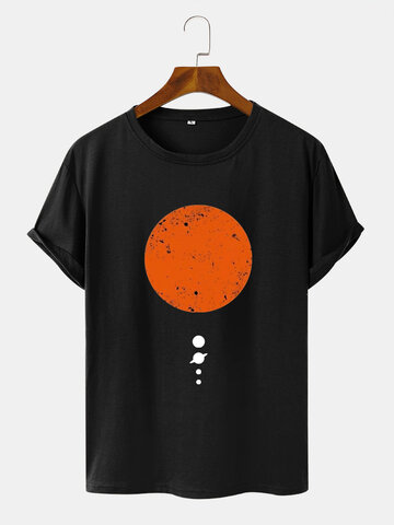Sun & Planet Graphic Printed T-shirts