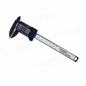 

100mm 4inch LCD Digital Carbon Fiber Electronic Vernier Caliper Micrometer Ruler