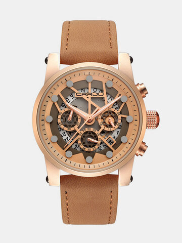 Militray Genuine Leather Watch for Men