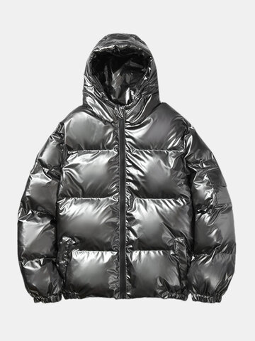 Reflective Thicken Hooded Down Coat