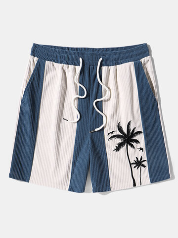 Coconut Tree Patchwork Shorts