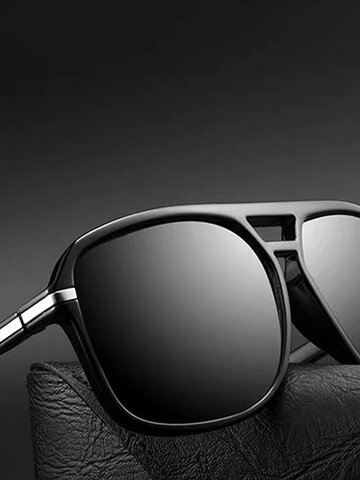 Fashion Men's Sunglasses Retro Large Frame Polarized Sunglasses