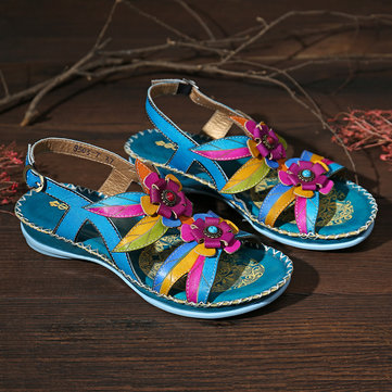 Hand Painted Leather Sandals