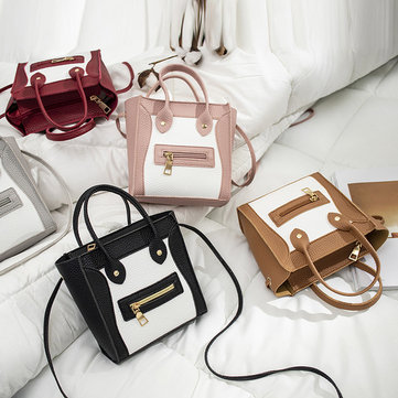 

Fashion Contrast Color Stitching Face Handbag Female Handbag New Products Wild Phone Change Small Square Bag Slung Shoulder Bag