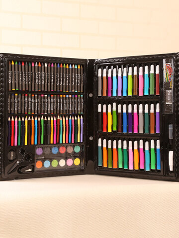150pcs Children School Color Pencil Art Set