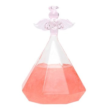 

Creative Angle Shape Weather Forecast Crystal Storm Glass Bottle Without Base, Pink