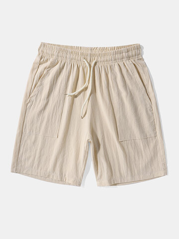 Large Pocket Linen Shorts