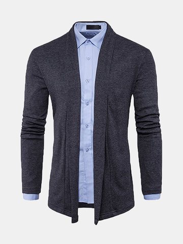  Spring Fall Solid Color Casual Cardigans