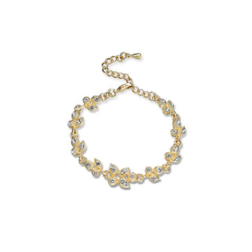 Rhinestone Gold Plated Bracelet