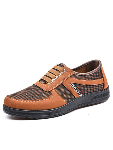 Men Brief Mesh Fabric Safety Shoes