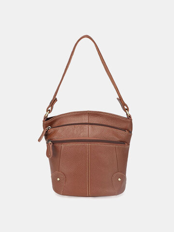 Multi-pocket Large Capacity Genuine Leather Handbags