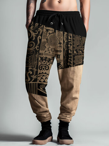Tribale Modello Patchwork Pantaloni