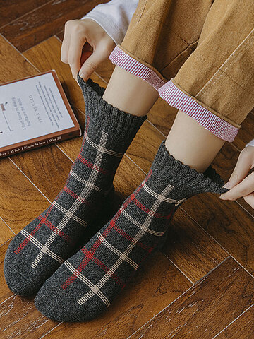Cat Embroidery Women's Socks Thick Socks
