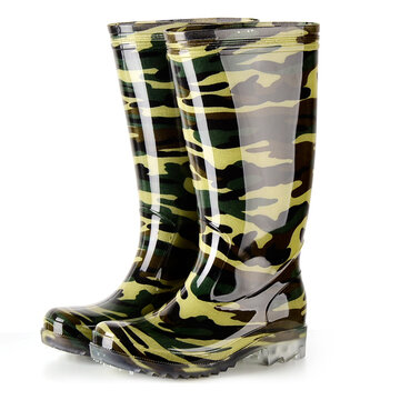 Men Waterproof Camouflage Rain Boots