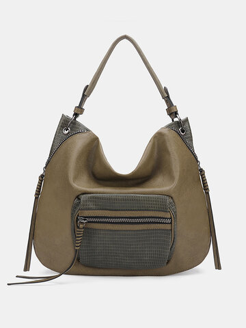 Brenice Women Faux Leather Designer Handbag Tote Bag 