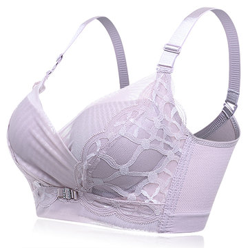 

Sexy Breathable Mesh Deep Plunge Soft Wireless Lightly Lined Bras, Black nude cameo silver grey