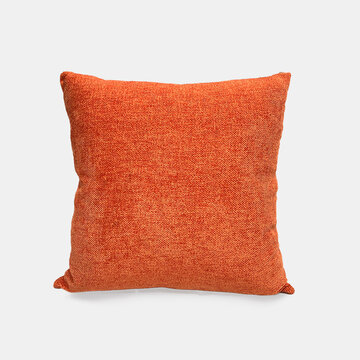Travesseiro nórdico de cor sólida Chenille tingido com fio, sofá de escritório, travesseiro quadrado, capa de almofada de cabeceira simples