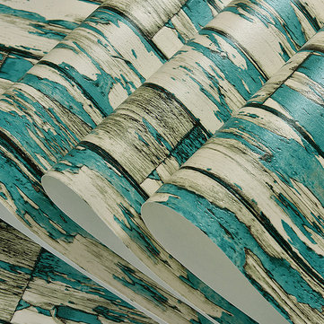 

Accent Wall Art 3D Vintage Stripes Wallpaper, Blue