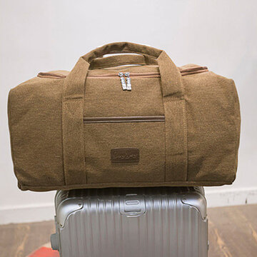 40L Big Capacity Travel Crossbody Bag Outdoor Dual-use Canvas Handbag For Men