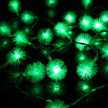 Battery Powered 4M 40LED Snowflake Bling Fairy String Lights Christmas Outdoor Party Home Decor