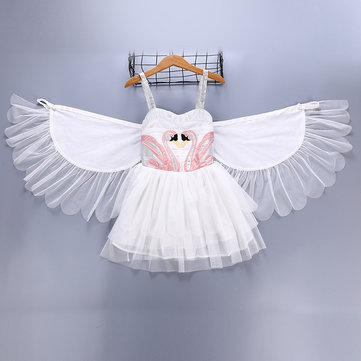 Flamingo Girls Angel Wings Dress 2-11Y