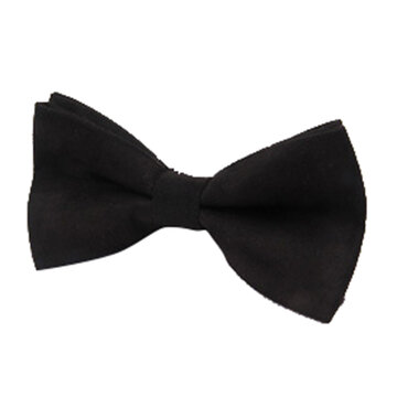 Men Casual Color Double Layer Bowknot Formal Suit Corduroy Bow Tie