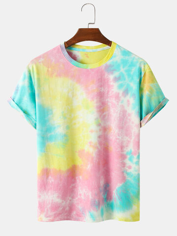 Colorful Tie Dye Cotton T-Shirts