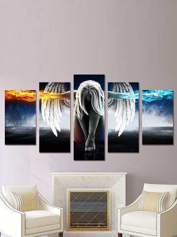5PCS Angel Modern Art Painting Canvas Print