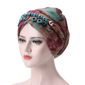 Bali Yarn Necklace Scarf Ethnic Tie Turban Cap