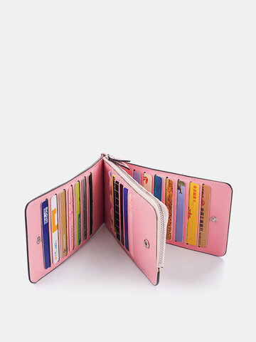 حاملات بطاقات المحفظة ذات فتحات متعددة من الجلد المصنوع من الألياف الدقيقة