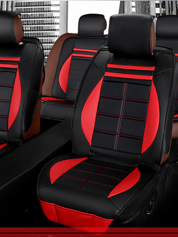 11pcs Black&Red Deluxe Edition Car Seat Cover