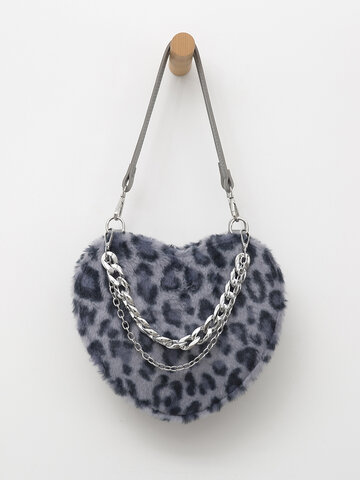 Leopard Dacron Crossbody Bag