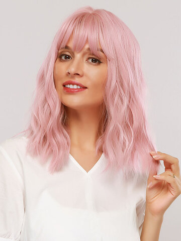 12Inch Smoky Pink Wig
