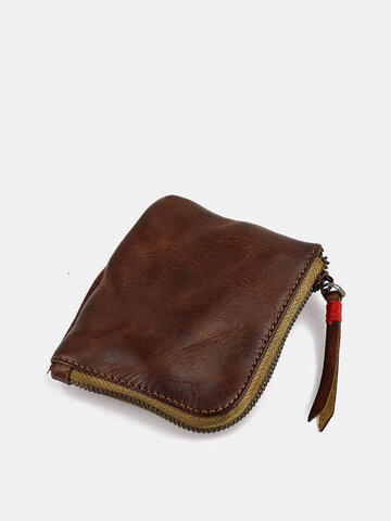 Men Genuine Leather Key Bag Card Holder
