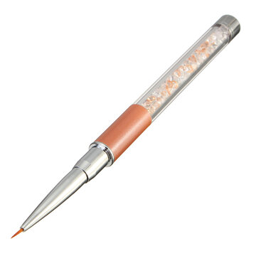 1Pcs Crystal Gradient Nail Art Pen Gel Nylon Hair Brush 
