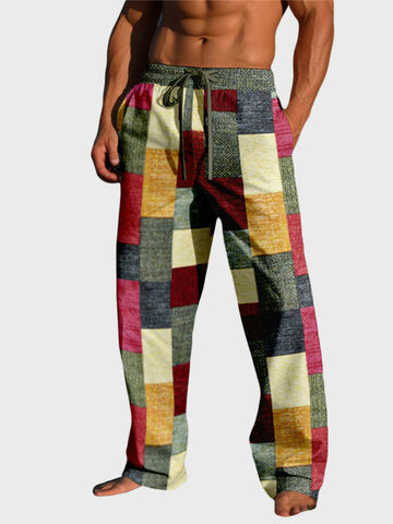 Color Block Straight Pants