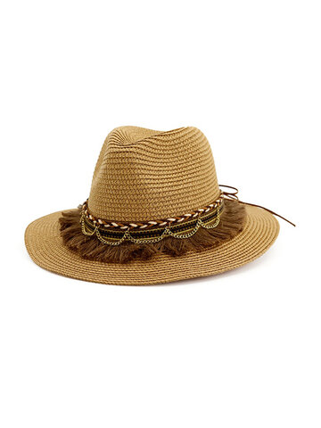 Sunshade Tassel Straw Hat