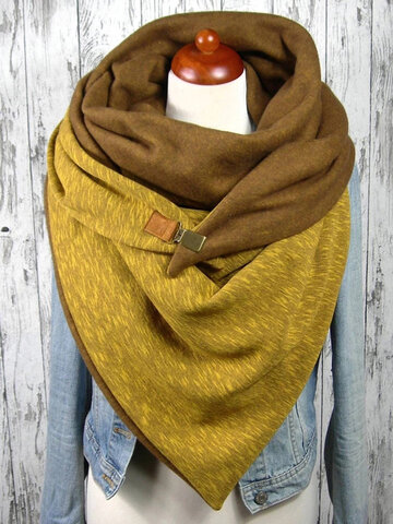 Women Solid Color Casual All-match Shawl Scarf