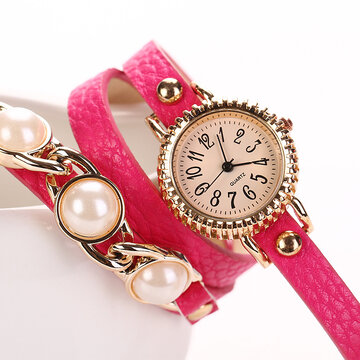 Pulsera Trendy de perlas Watch