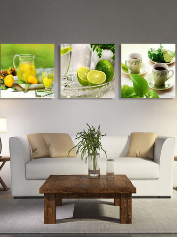 3Pcs Panel Unframed Modern Painting Fruit Wall Art Picture Canvas Living Room Home Decor