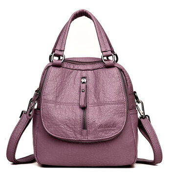 Women High-end Multifunction Soft PU Leather Handbag
